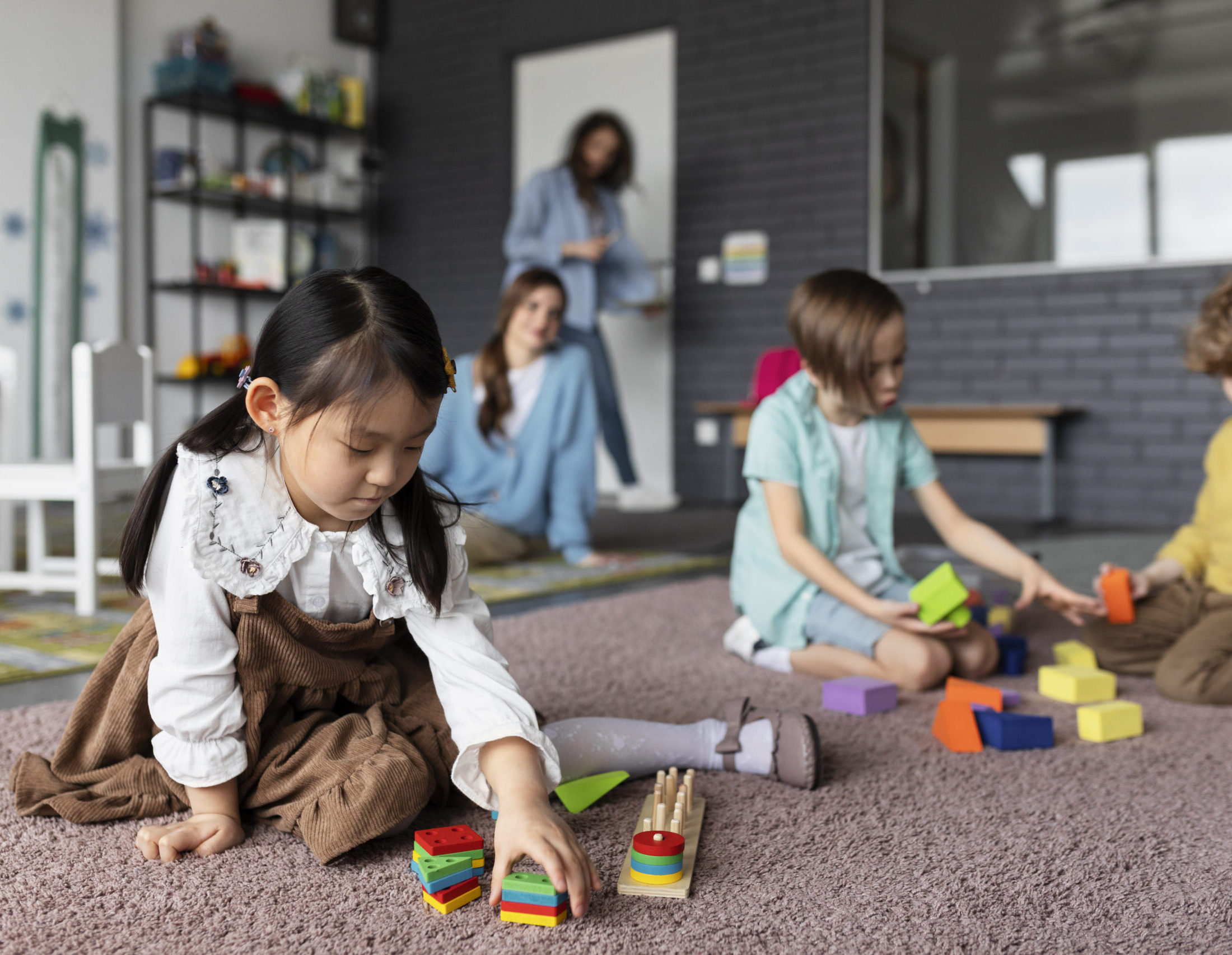 kids playing together at daycare in pimple saudagar